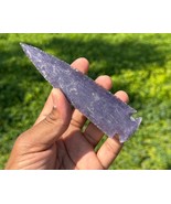 Purple Selenite Obsidian Arrowhead – Hand-Carved Gemstone Crystal Spearh... - $17.81+