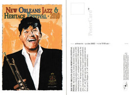 2010 New Orleans Jazz Festival Poster Post Card Louis Prima by Tony Bennett - £16.61 GBP