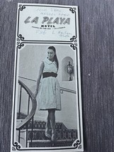 La Playa Hotel Carmel by the Sea California brochure 1960s - £13.77 GBP
