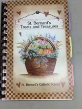 Vintage Cookbook Recipes Spiral Bound St. Bernard Catholic School Treats 2003 - £23.58 GBP