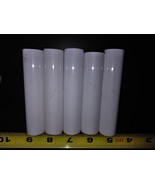 7HHH99 PLASTIC CHANDELIER TUBES, 5 PCS, 3-3/4&quot; X 13/16&quot; ID X 27/32&quot; OD +... - $9.29