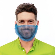 2000ct Blue Polypropylene Beard Cover, 18&quot; Diameter, Honeycomb Beard Nets - £131.46 GBP