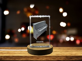 LED Base included | Celesta 3D Engraved Crystal 3D Engraved Crystal Keepsake - £31.45 GBP+