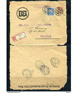 Germany 1925 Registered Cover Mainz to USA Perfins  14706 - $9.90