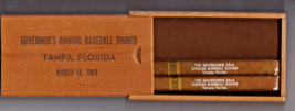 1968 Governors Baseball Dinner MLB Spring Training Cigars &amp; Box - £106.05 GBP