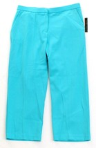 Courtenay Turquoise 3/4 Length Linen Blend Cropped Pants Women&#39;s NWT - $29.99