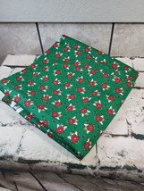 Trena&#39;s Little Bit of Christmas 2004 Vtg Fabric Green With Angels  44 X ... - £31.46 GBP