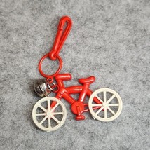 Vintage 1980s Plastic Bell Charm Clip RED Bicycle Charm For 80s Charm Ne... - $15.00