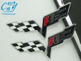 Applicable To Car F1 Racing Car Badge Sticker Modification Special Metal... - £11.84 GBP