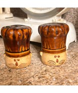 Set of 1970s Takahashi Le Chef Stoneware Salt &amp; Pepper Shakers Made In J... - $25.97 CAD