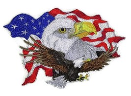 God Bless America Custom and Unique Patriotic Patches[Spirit of The Eagle ] Embr - £16.45 GBP
