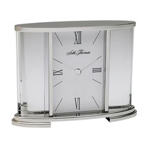 Seth Thomas Silver Glass Carriage Table Clock - £67.10 GBP