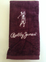 BOBBY JONES TRI FOLD GOLF TOWEL. BNWT. BURGUNDY - £11.88 GBP