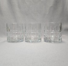 Anchor Hocking Manchester Tartan Old Fashioned Whiskey Lowball Glasses Set of 3 - £14.24 GBP