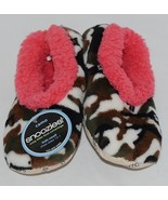Snoozies Brand KCM005 Pink Dark Camouflage Girls House Slippers Size S - £10.38 GBP