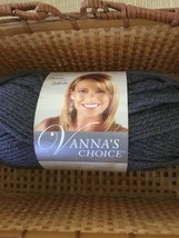 Lion Brand Vanna's Choice Worsted weight 100% Acrylic yarn color 151 Charcoal Gr - £2.61 GBP