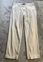 Ralph Lauren Green Label Chino Pants Mens 38x33  Beige Cotton Flat Front - $23.05