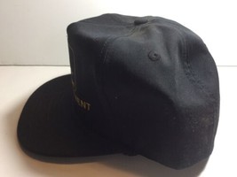 NEW VTG John Deere Black w/ Logo Snapback Hat Farmer Trucker Cap with Rope - £26.06 GBP