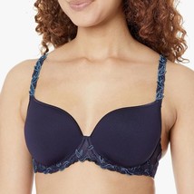 Nwt Simone Perele Women&#39;s Andora 3D Plunge, Midnight, Size 32E Underwire - $62.89