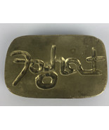 Foghat solid Brass Belt Buckle, one of a Kind American FOLK ART - £39.08 GBP