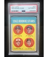 1963 TOPPS #537 1963 ROOKIE STARS ROOKIE RC PSA AUTHENTIC - $3,389.08 CAD