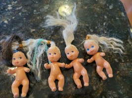 LOT 4 Mattel Baby Barbie Chrissy Krissy Brown Blond Long Rooted Hair Blue Eyes - £24.75 GBP