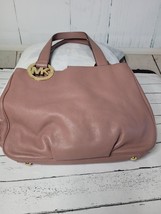 Michael Kors, mauve leather shoulder bag - £40.63 GBP