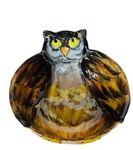 Halloween Wonderland Bowl Tabletops Lifestyle Anthropomorphic Owl potter... - $49.45