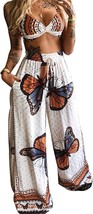 Sexy Top Wide Leg Loose Pants Set - $63.59