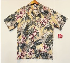 True VINTAGE 80s Hilo Hattie Hawaiian Button Up Shirt Medium 1980s NWT - £23.70 GBP