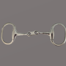 English Eggbutt Dog Bone French Link Snaffle 5" Mouth Stainless Steel image 2
