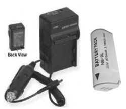 Battery + Charger for Canon NB-9L, NB9L, SD4500 IS, IXY 50S, - $18.89