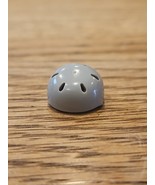 LEGO Minifigure Replacement Gray Bike Helmet Hat Accessory - $18.54 MXN