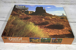 Vintage Guild Sandstone Sentinel 1000 Piece Jigsaw Puzzle Sealed New - $11.78