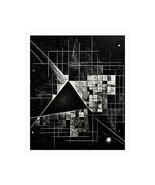 Black Geometric Abstract Water Resistant Removable Kiss-Cut Vinyl Sticke... - $1.94 CAD+