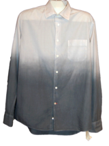 Benson Men&#39;s Gray Faded Button Down Thin Soft Cotton Shirt Size L - £54.76 GBP