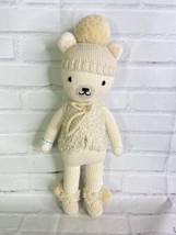 Cuddle + Kind Stella Polar Bear 13in Plush Knit Handmade Doll Stuffed Animal Toy - £24.39 GBP