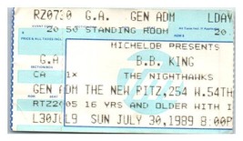 Billet De Concert B.B. King 30 Juillet 1989 New York City - £31.51 GBP