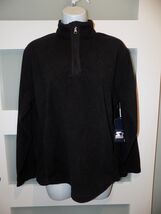 Starter Micro Fleece 1/4 Zip Black Pullover Size 18 (XXL) Boys NEW - $14.40