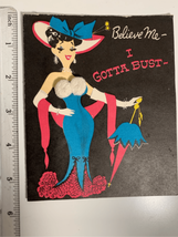 Vintage Mid Century Birthday Greeting Card-1954 I Gotta Bust’ Ephemera - £5.26 GBP