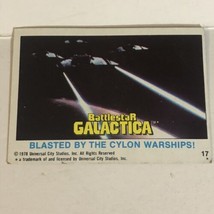 BattleStar Galactica Trading Card 1978 Vintage #17 Blasted By The Cylons - £1.60 GBP