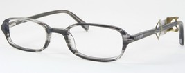 Vintage Chaps Ralph Lauren 146 0EH4 Striped Grey Eyeglasses 48-20-140mm (Notes) - $36.63