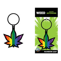 Weed Keychain Leaf: Rainbow - £19.09 GBP