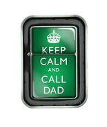 Keep Calm D20 Flip Top Oil Lighter Windproof - $14.80