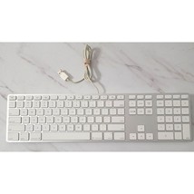 Genuine Apple A1243 Wired Mac Standard USB Keyboard w/ Numeric Keypad Al... - £19.03 GBP