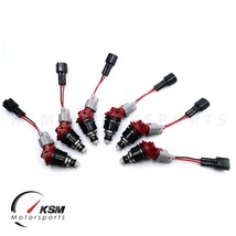 6 X 850cc Fuel Injectors For Nissan / Nismo Skyline R33 GTS-T RB25DET Fit Jecs - £201.18 GBP
