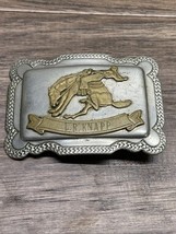 Vintage L.R. Knapp Nickel Silver Western Cowboy Rodeo Ranch Belt Buckle ... - $277.41 MXN