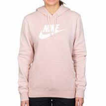 Nike Ladies&#39; Club Fleece Pullover Hoodie Size L Pink  DQ5775 - £32.85 GBP
