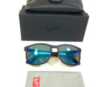Ray-Ban Sunglasses RB4264 601-S/A1 Matte Black Square Mirrored CHROMANCE... - $197.99