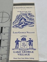 Matchbook Cover  Lake George Village  Fort William Henry  gmg  Unstruck - £9.29 GBP